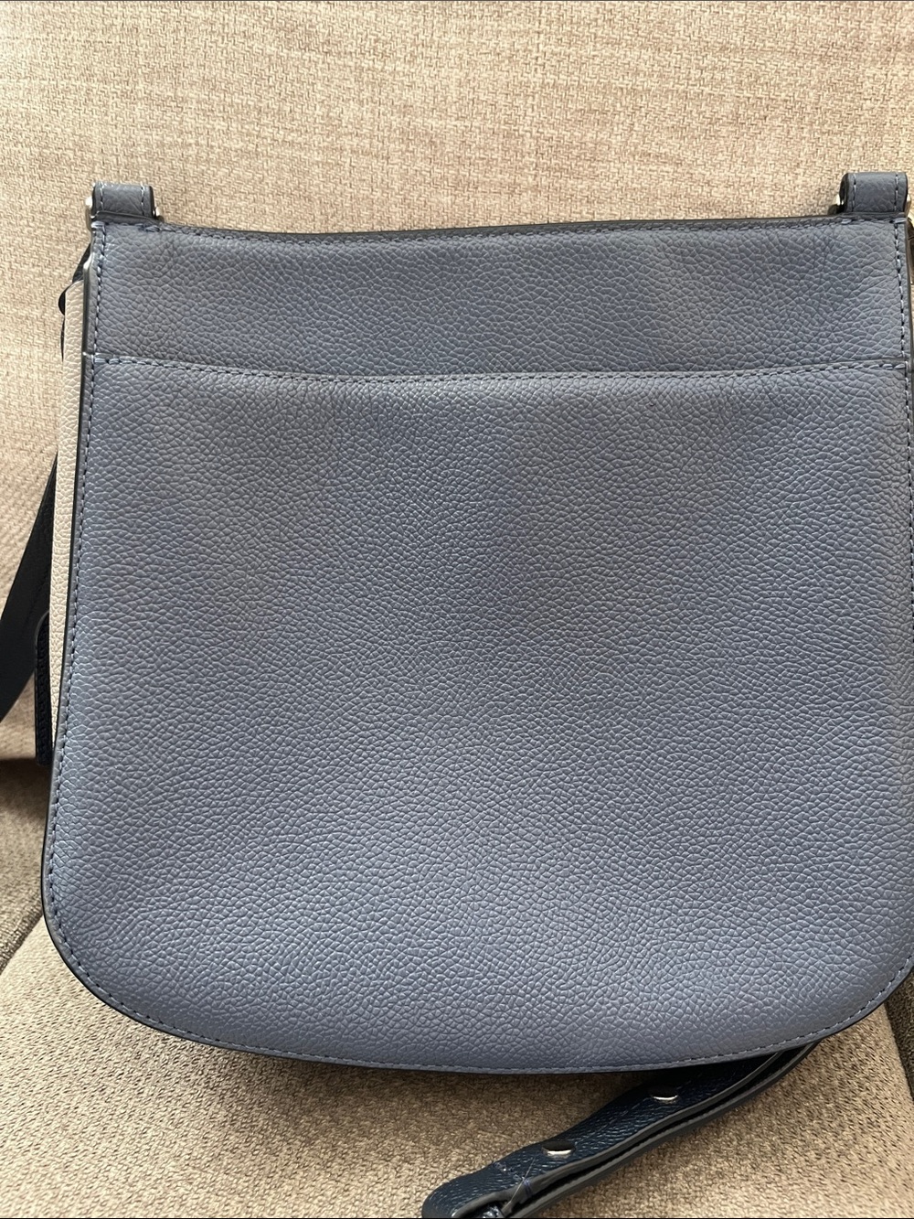 kate spade gray and navy pebbled leather crossbody bag - Picture 2 of 8